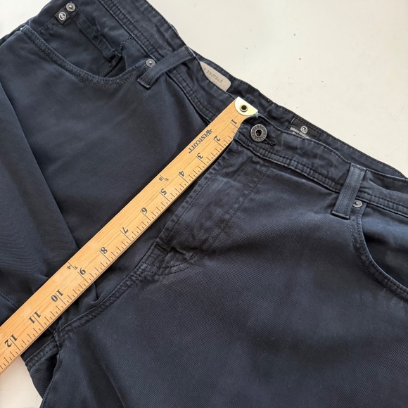 AG Adriano Goldschmied The Protege Straight Leg 5 Pocket Black Jeans Men 40 x 30 - Picture 8 of 11